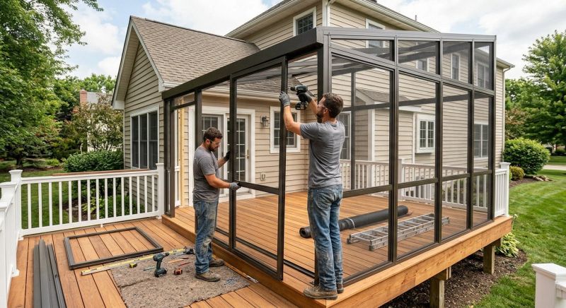 Lanai Enclosure Installation in Knoxville, TN