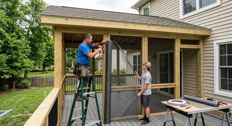 Porch Enclosure Installation in Nashville, TN