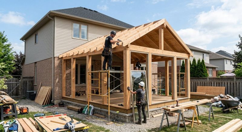 Sunroom Addition Construction in Longmont, CO