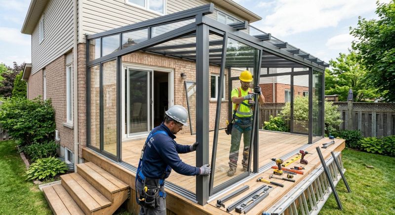 Enclosed Patio Installation in Dallas, TX